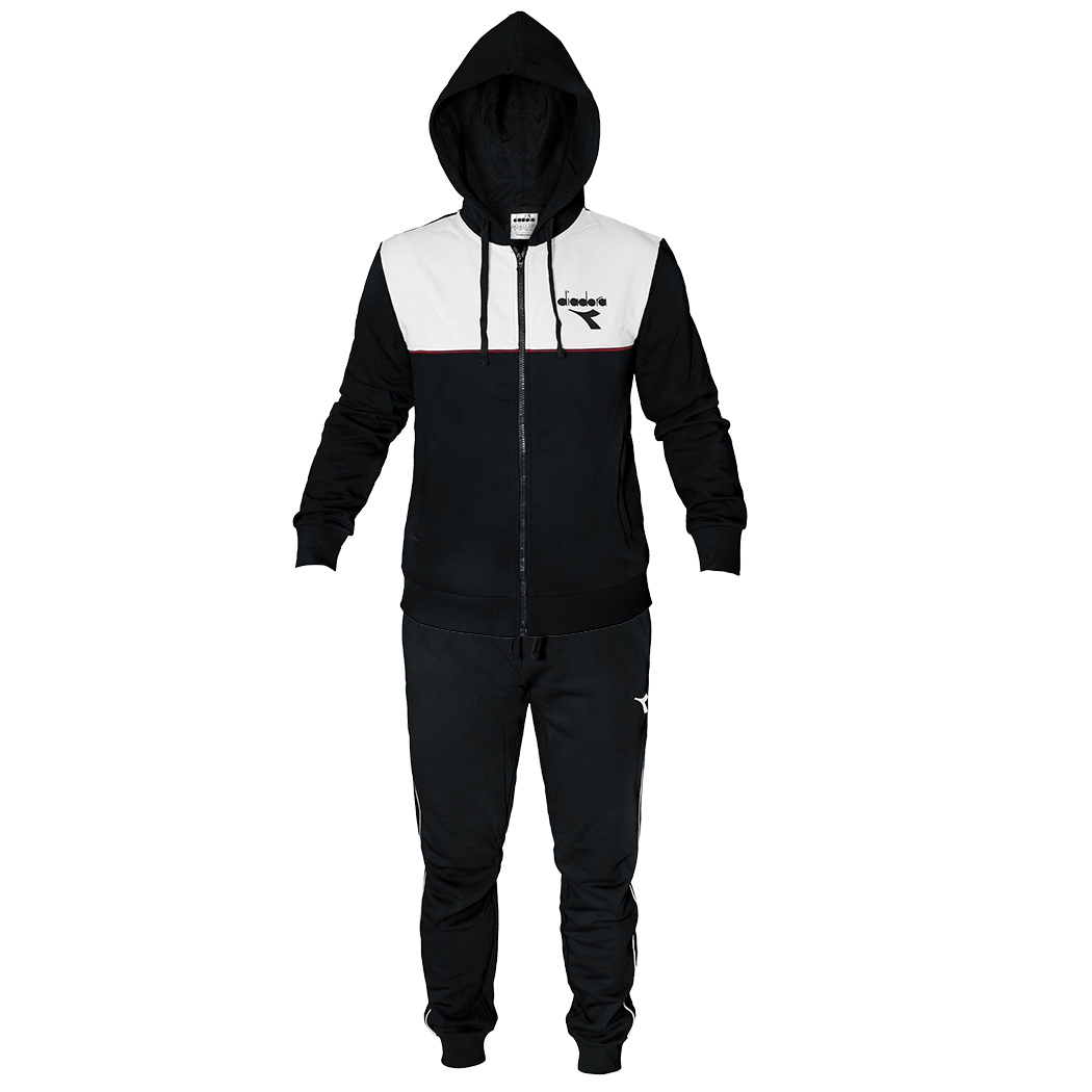 DIADORA TRACKSUIT TUTA UOMO CAPPUCCIO FELPA COTONE FELPATO INVERNALE 102.182282