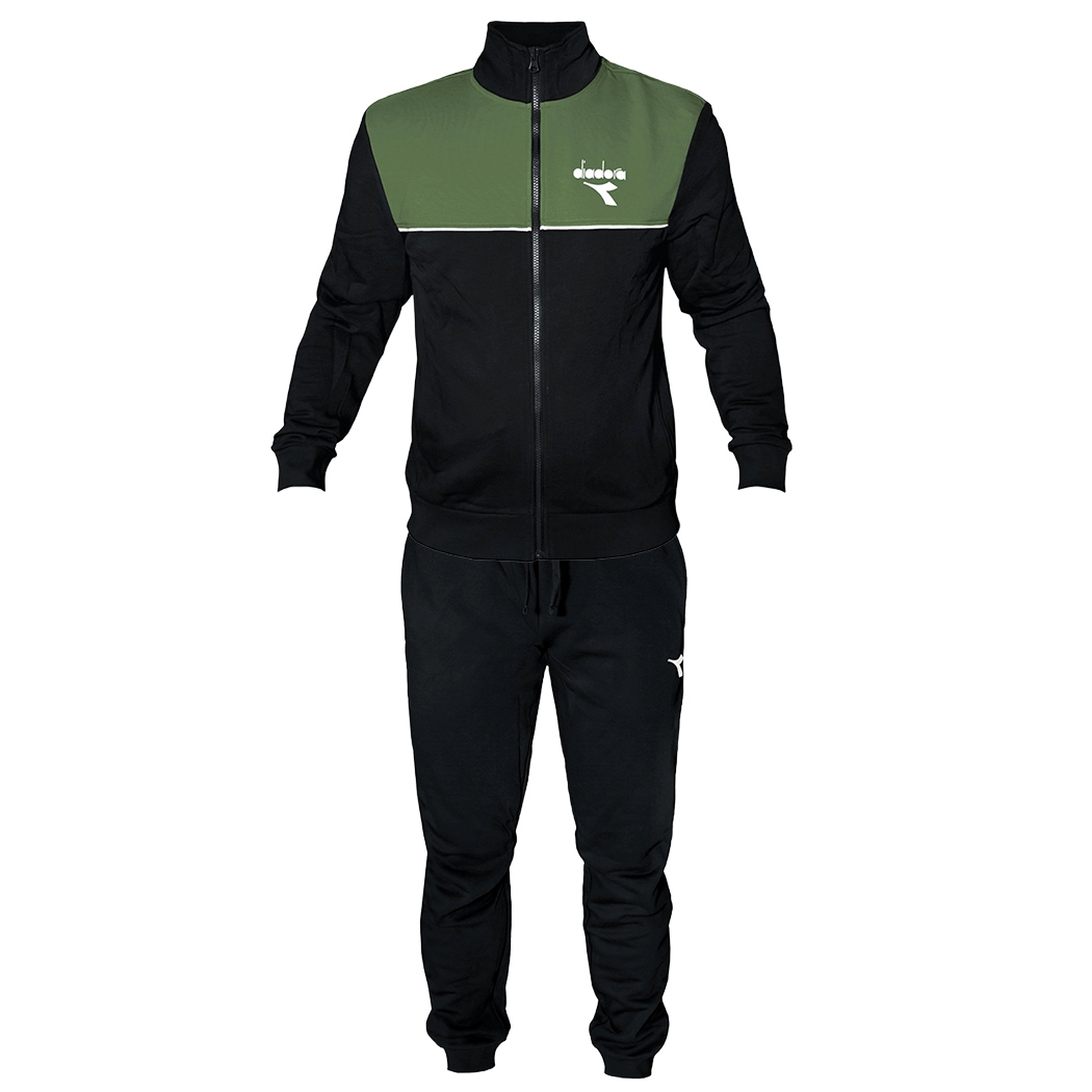DIADORA TRACKSUIT TUTA UOMO FELPA COTONE GARZATO COMPLETO SPORT 102.182278