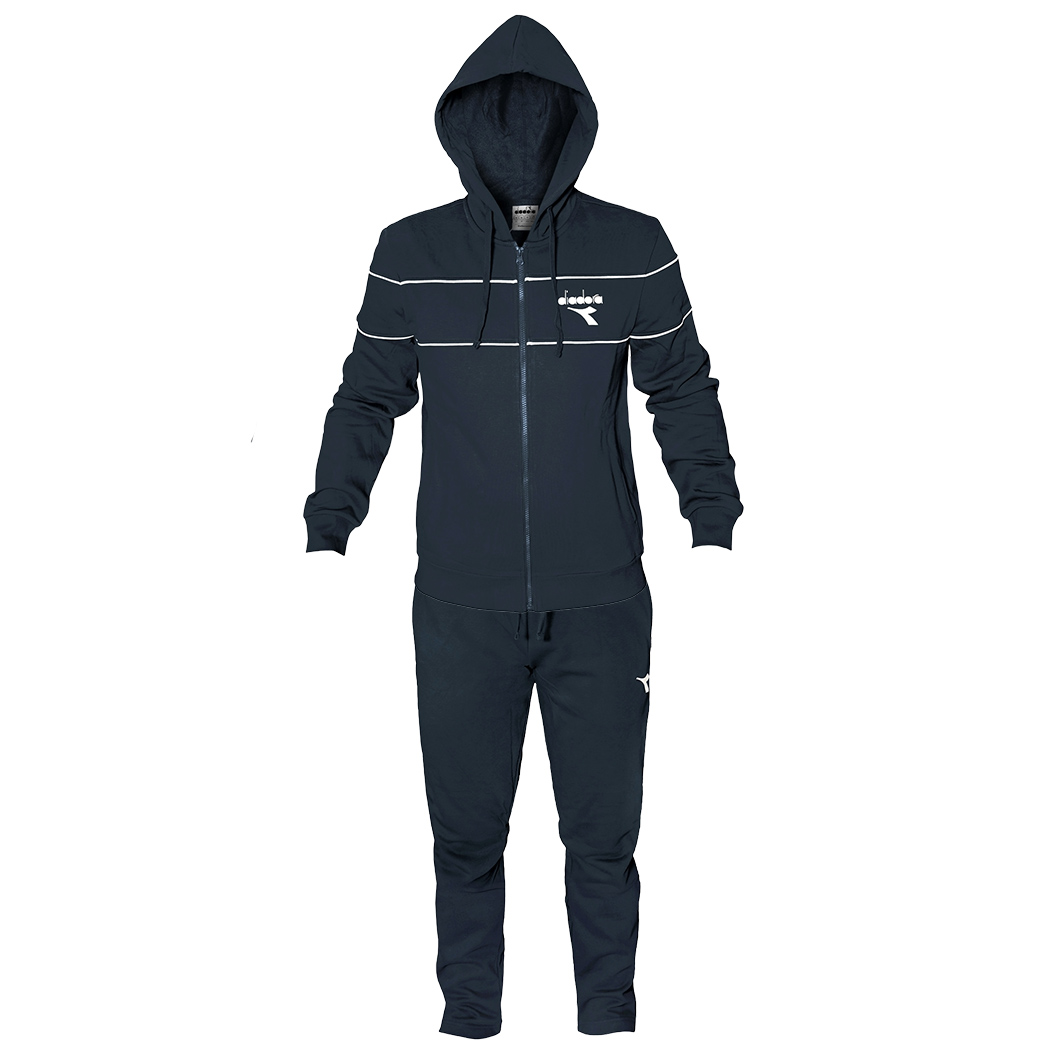 DIADORA TRACKSUIT TUTA UOMO CAPPUCCIO FELPA COTONE FELPATO INVERNALE 102.182283