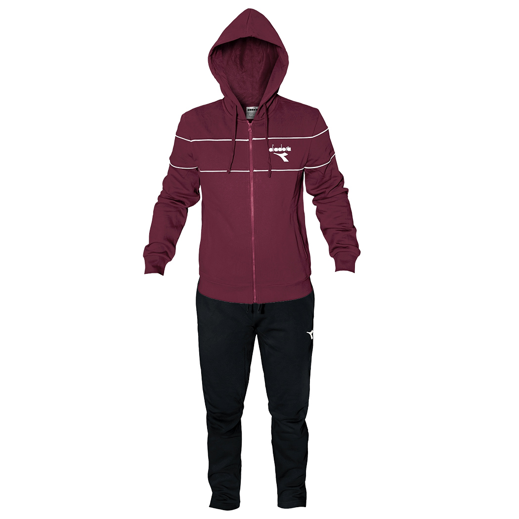 DIADORA TRACKSUIT TUTA UOMO CAPPUCCIO FELPA COTONE FELPATO INVERNALE 102.182283