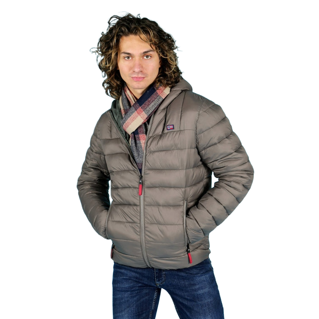 NORWAY GIUBBOTTO GIACCA IMBOTTITA GIUBBINO PIUMINO UOMO CON CAPPUCCIO 849150