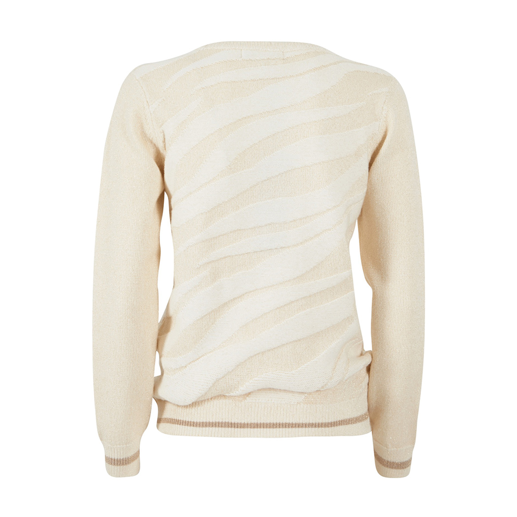 YES ZEE MAGLIA DONNA INVERNO MAGLIONE LUREX PULLOVER GIROCOLLO M011/BI00
