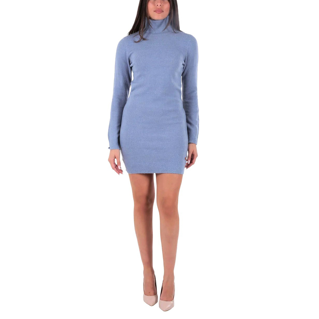 YES-ZEE ABITO DONNA MAXI PULL INVERNALE DOLCE VITA VESTITO CORTO SEXY A039/BT00