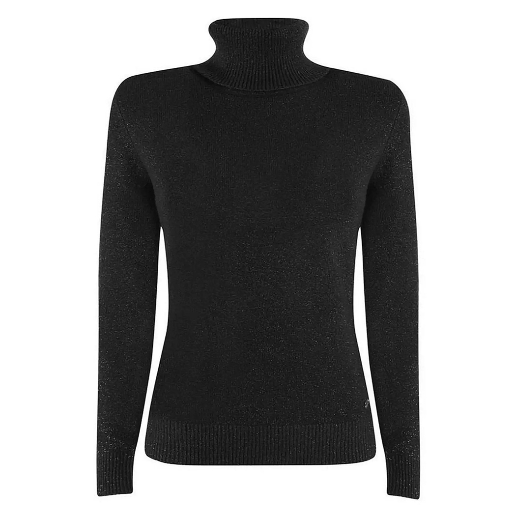 YES ZEE MAGLIA DONNA INVERNO MAGLIONE LUREX PULLOVER DOLCEVITA M048/BT00