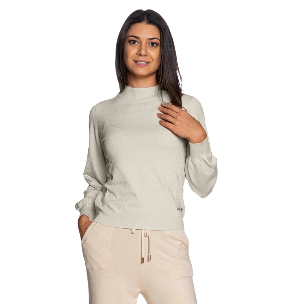 YES ZEE MAGLIA DONNA INVERNO SOTTOGIACCA LUPETTO PULLOVER M002/RU00
