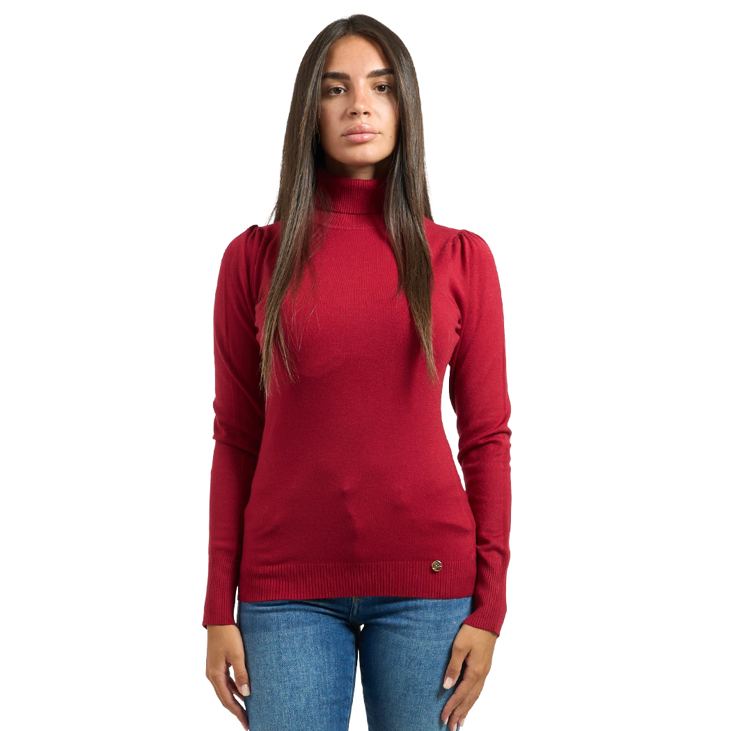 YES ZEE MAGLIA DONNA INVERNO SOTTOGIACCA DOLCEVITA PULL MANICHE SBUFFO M038/RU00