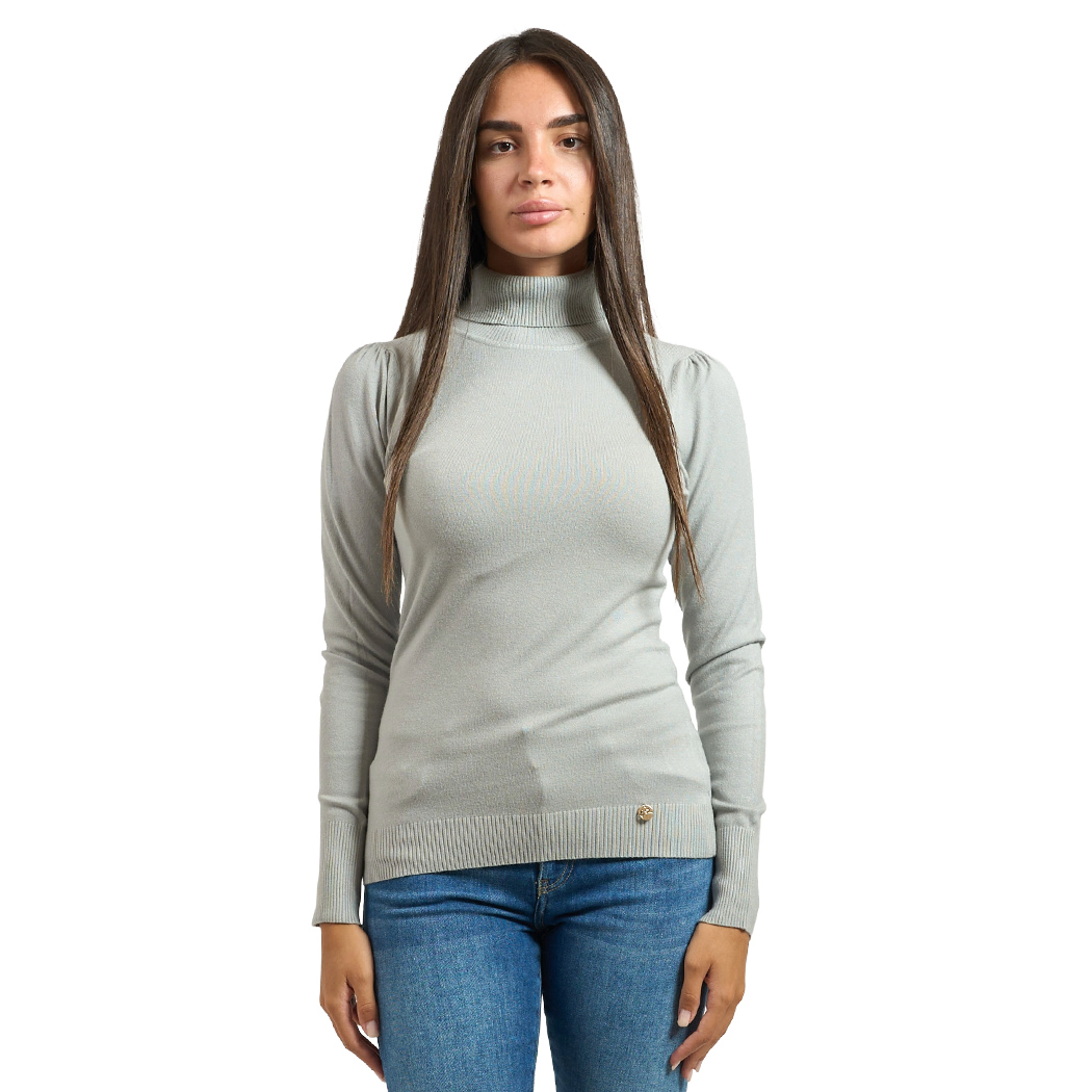 YES ZEE MAGLIA DONNA INVERNO SOTTOGIACCA DOLCEVITA PULL MANICHE SBUFFO M038/RU00