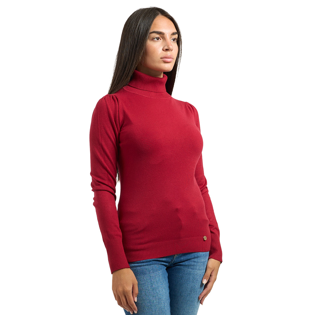 YES ZEE MAGLIA DONNA INVERNO SOTTOGIACCA DOLCEVITA PULL MANICHE SBUFFO M038/RU00