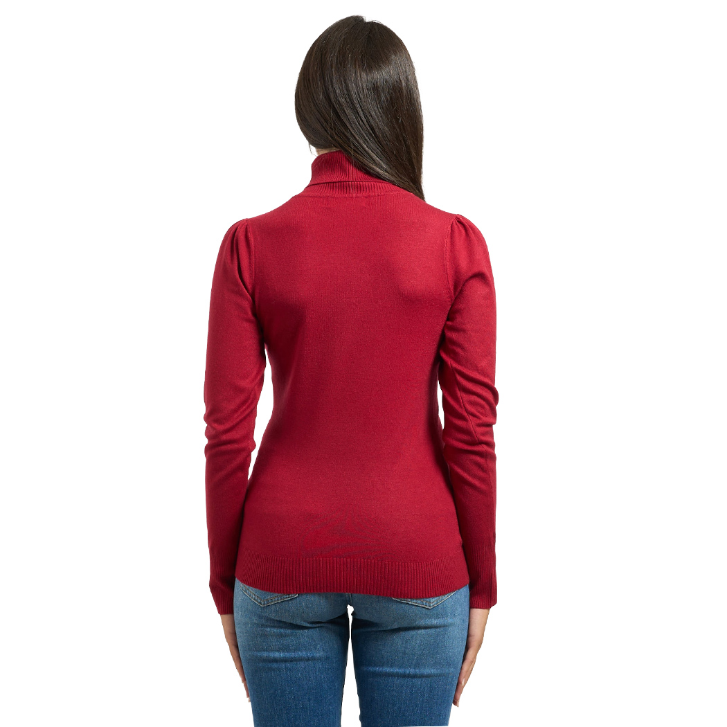 YES ZEE MAGLIA DONNA INVERNO SOTTOGIACCA DOLCEVITA PULL MANICHE SBUFFO M038/RU00