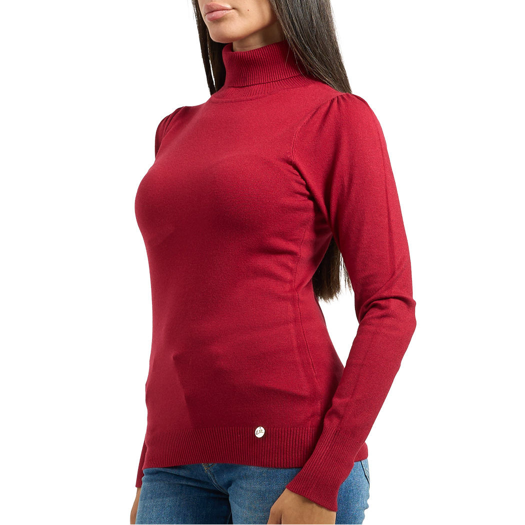 YES ZEE MAGLIA DONNA INVERNO SOTTOGIACCA DOLCEVITA PULL MANICHE SBUFFO M038/RU00