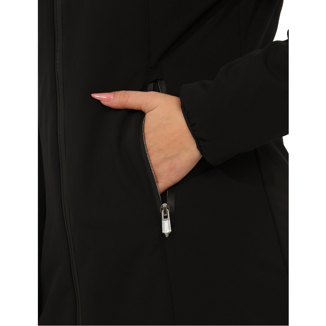 YES-ZEE GIUBBOTTO GIACCA DONNA GIUBBINO PIUMINO CAPPUCCIO SOFTSHELL J047/L300