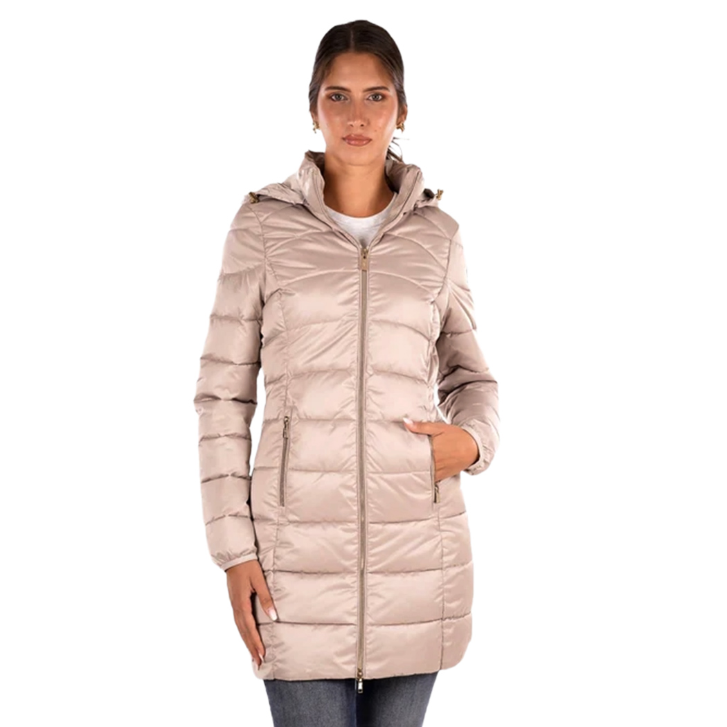 YES-ZEE GIUBBOTTO COPPOTTO DONNA GIUBBINO GIACCA CAPPUCCIO AMOVIBILE O017/M800