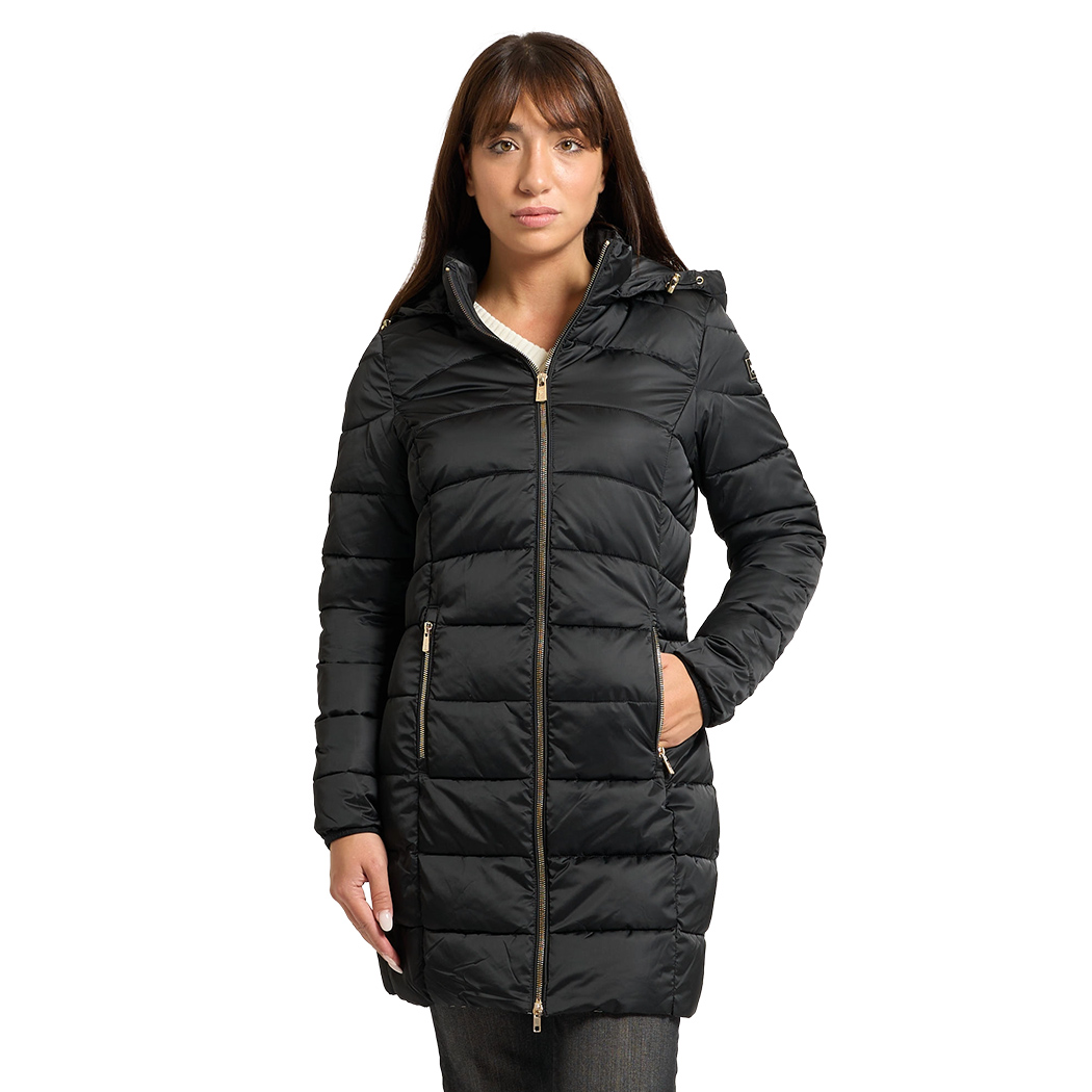 YES-ZEE GIUBBOTTO COPPOTTO DONNA GIUBBINO GIACCA CAPPUCCIO AMOVIBILE O017/M800