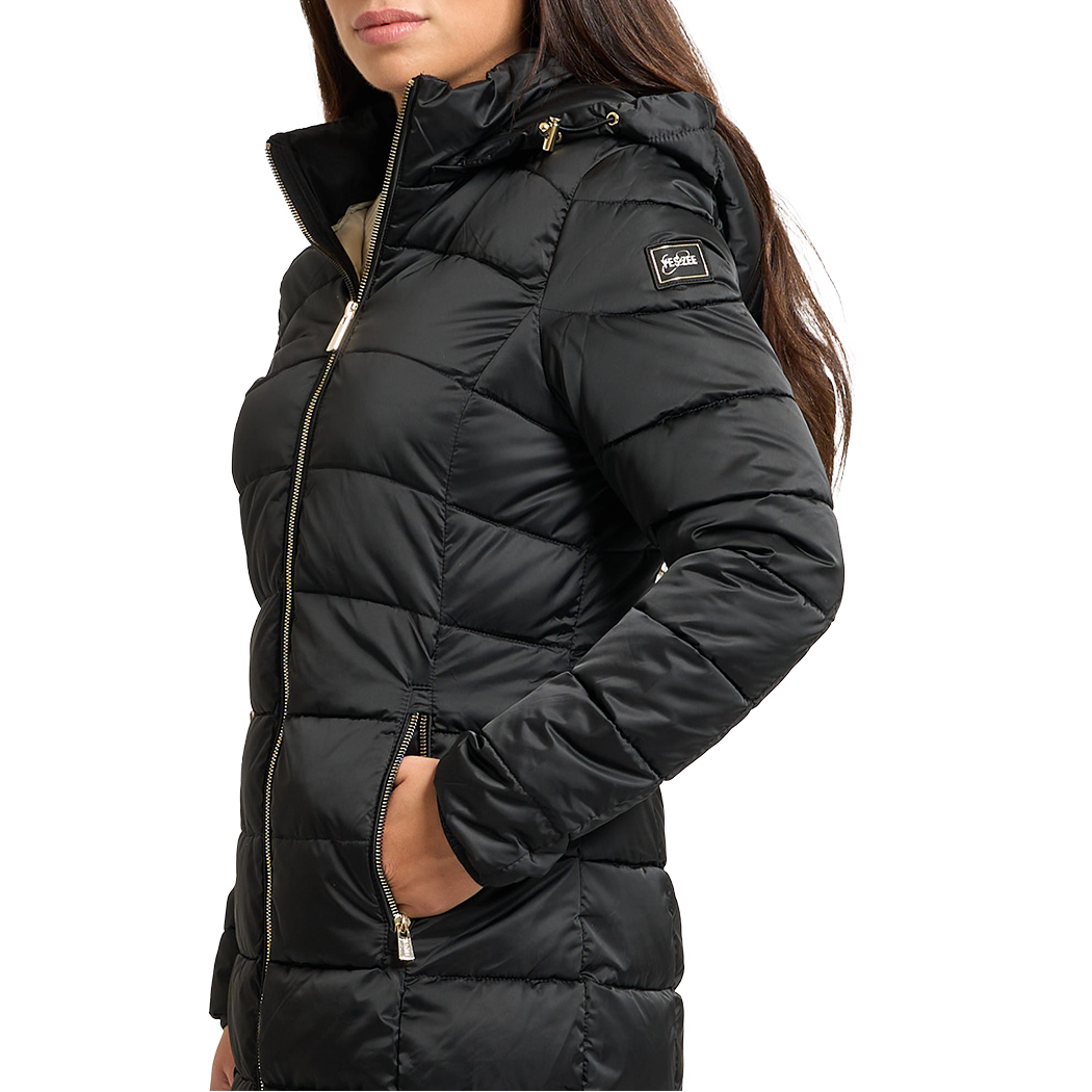 YES-ZEE GIUBBOTTO COPPOTTO DONNA GIUBBINO GIACCA CAPPUCCIO AMOVIBILE O017/M800