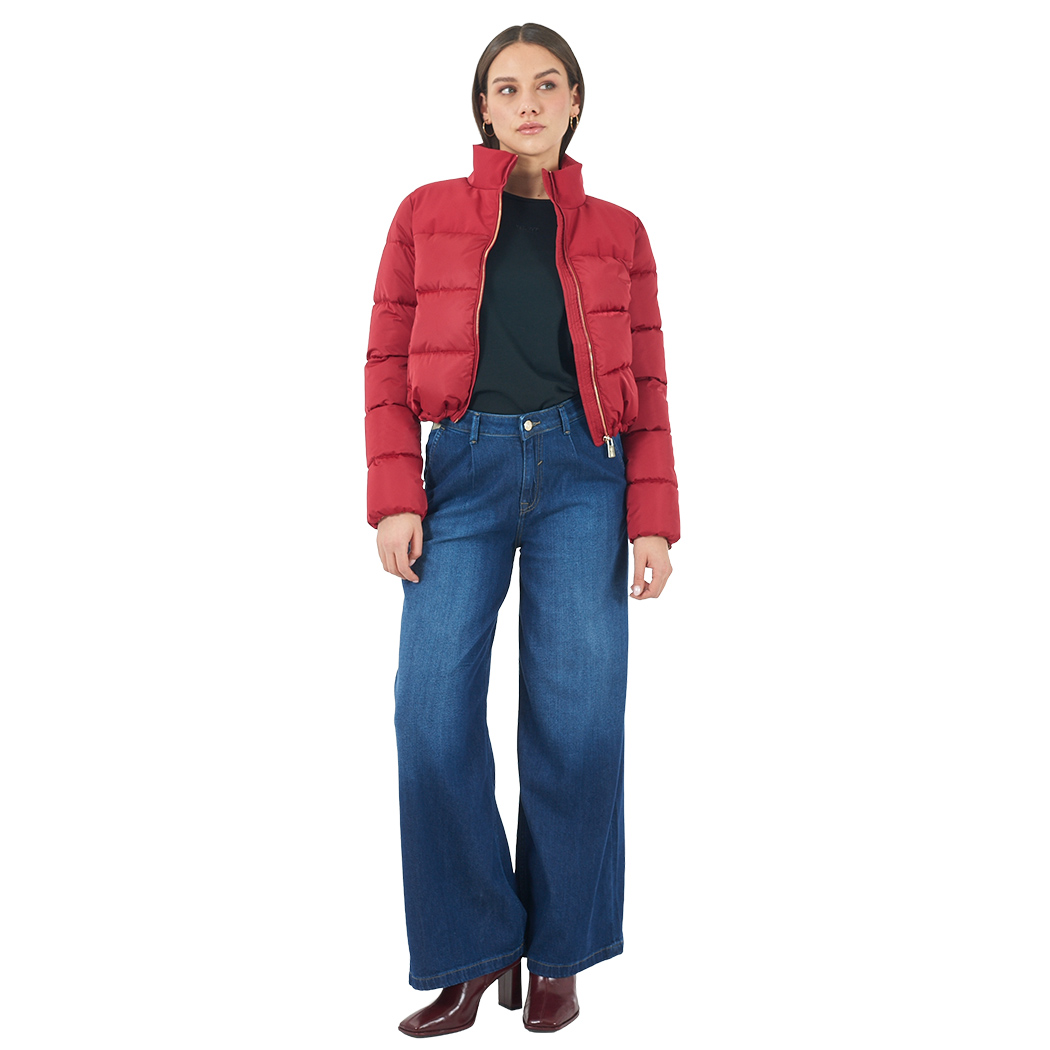YES-ZEE GIACCA GIUBBOTTO DONNA CROPPED GIUBBINO PIUMINO CORTO INVERNO J031/M800