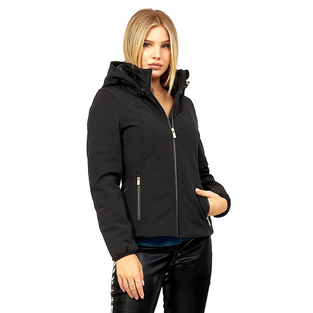YES-ZEE GIUBBOTTO GIACCA DONNA GIUBBINO PIUMINO CAPPUCCIO SOFTSHELL J047/L300
