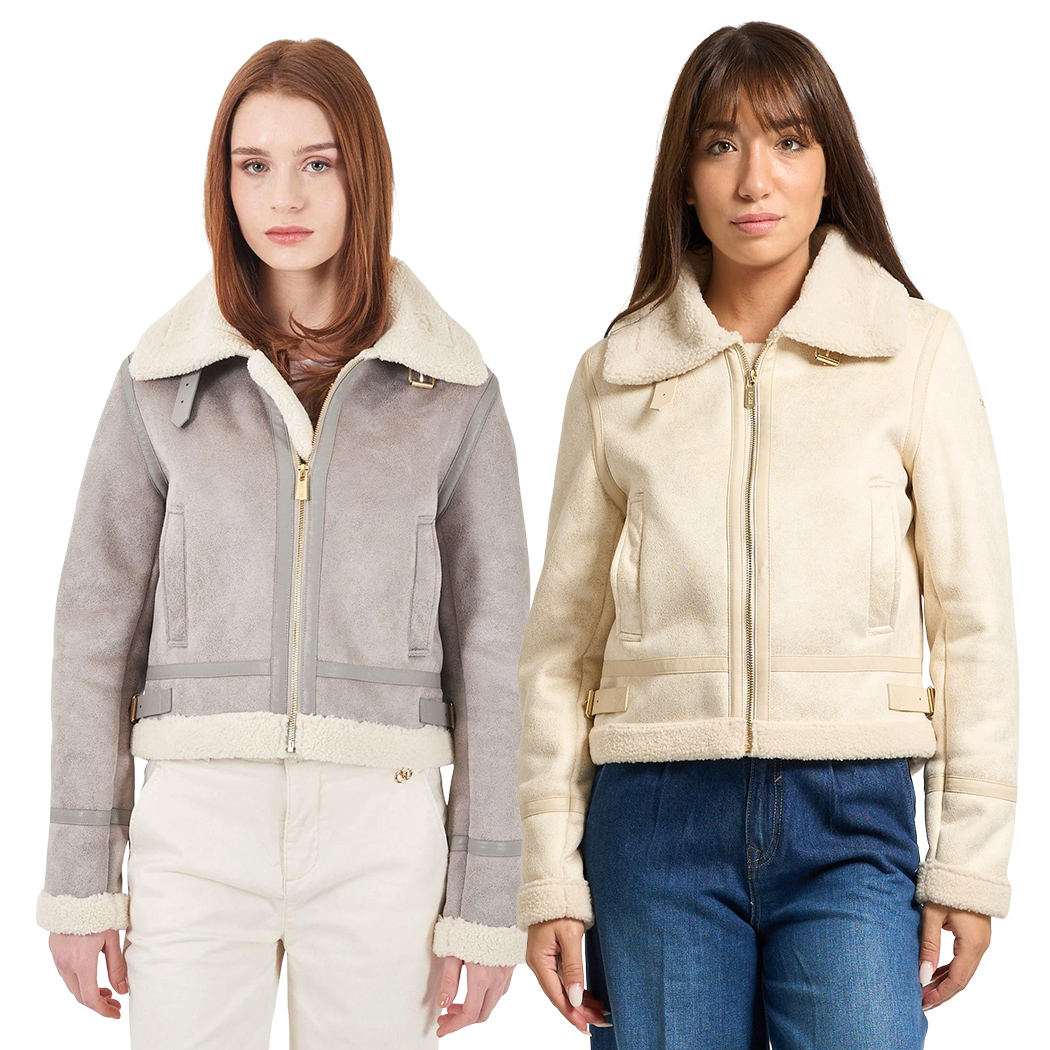 YES-ZEE GIUBBOTTO GIUBBINO DONNA CORTO IN MONTONE ECOLOGICO GIACCA J023/KJ00