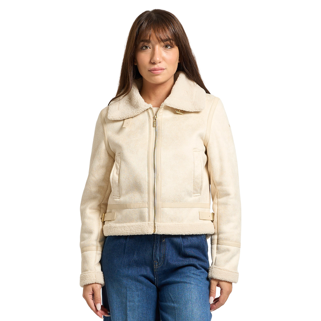 YES-ZEE GIUBBOTTO GIUBBINO DONNA CORTO IN MONTONE ECOLOGICO GIACCA J023/KJ00