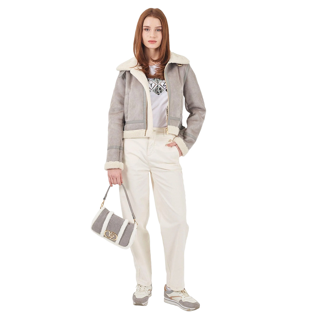 YES-ZEE GIUBBOTTO GIUBBINO DONNA CORTO IN MONTONE ECOLOGICO GIACCA J023/KJ00