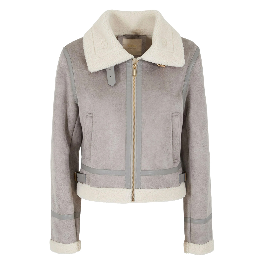 YES-ZEE GIUBBOTTO GIUBBINO DONNA CORTO IN MONTONE ECOLOGICO GIACCA J023/KJ00