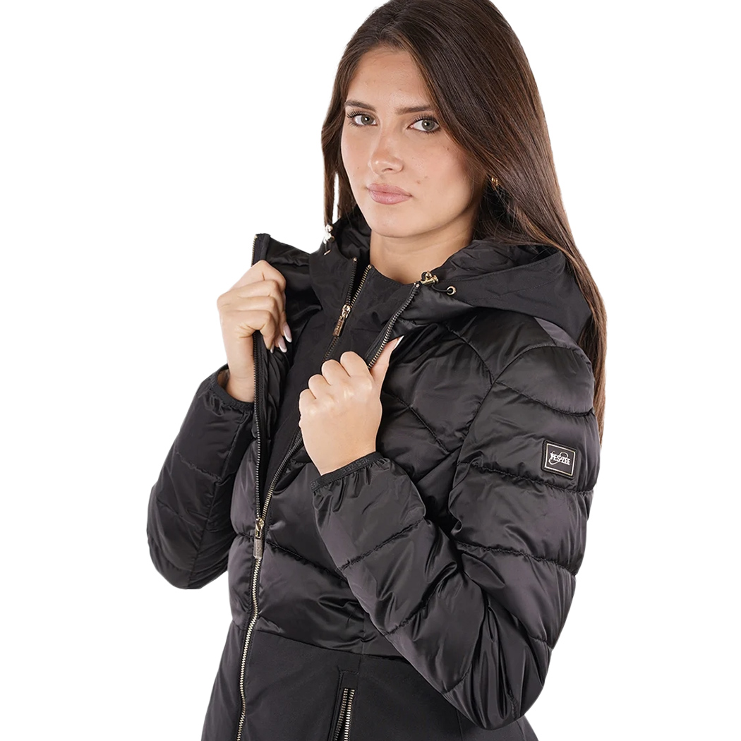 YES-ZEE GIUBBOTTO COPPOTTO DONNA GIUBBINO GIACCA CAPPUCCIO AMOVIBILE O003/M800