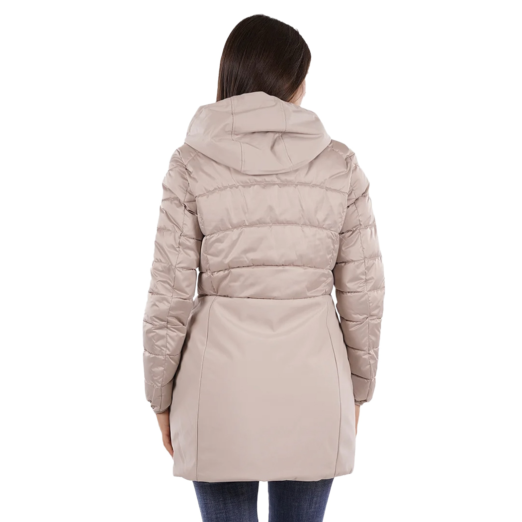 YES-ZEE GIUBBOTTO COPPOTTO DONNA GIUBBINO GIACCA CAPPUCCIO AMOVIBILE O003/M800