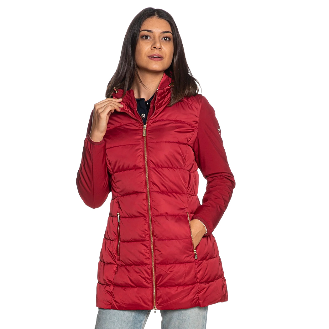 YES-ZEE GIUBBOTTO COPPOTTO DONNA GIUBBINO GIACCA CAPPUCCIO AMOVIBILE O045/M800