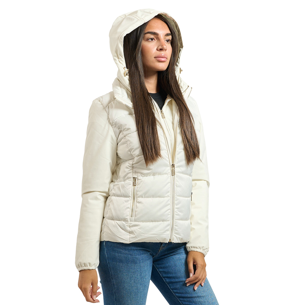 YES-ZEE GIUBBOTTO GIUBBINO DONNA GIACCA CAPPUCCIO AMOVIBILE PIUMINO J045/M800