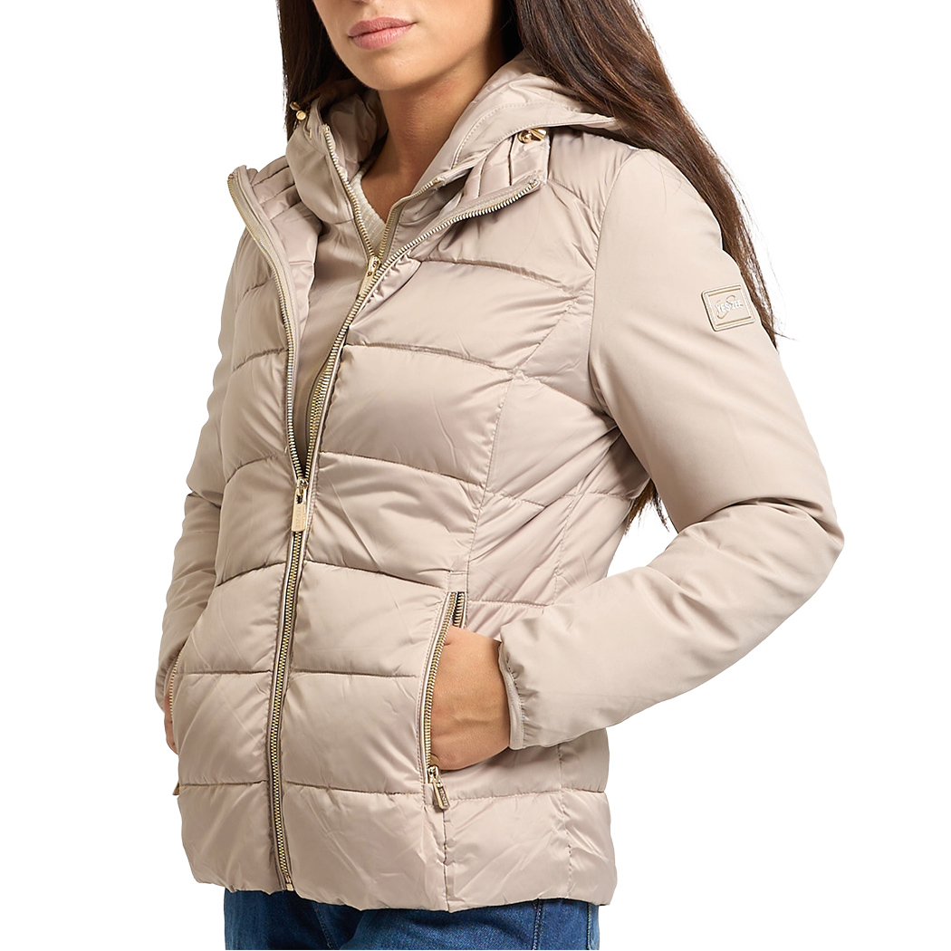 YES-ZEE GIUBBOTTO GIUBBINO DONNA GIACCA CAPPUCCIO AMOVIBILE PIUMINO J045/M800