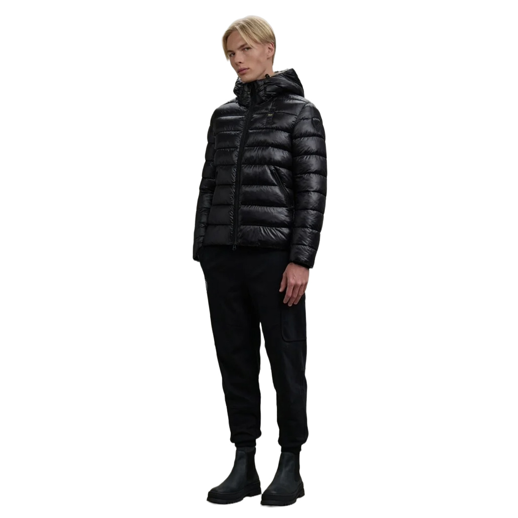 BLAUER ECO ADAMS GIUBBINO UOMO GIUBBOTTO PIUMINO GIACCA CAPPUCCIO 25WBLUC02079