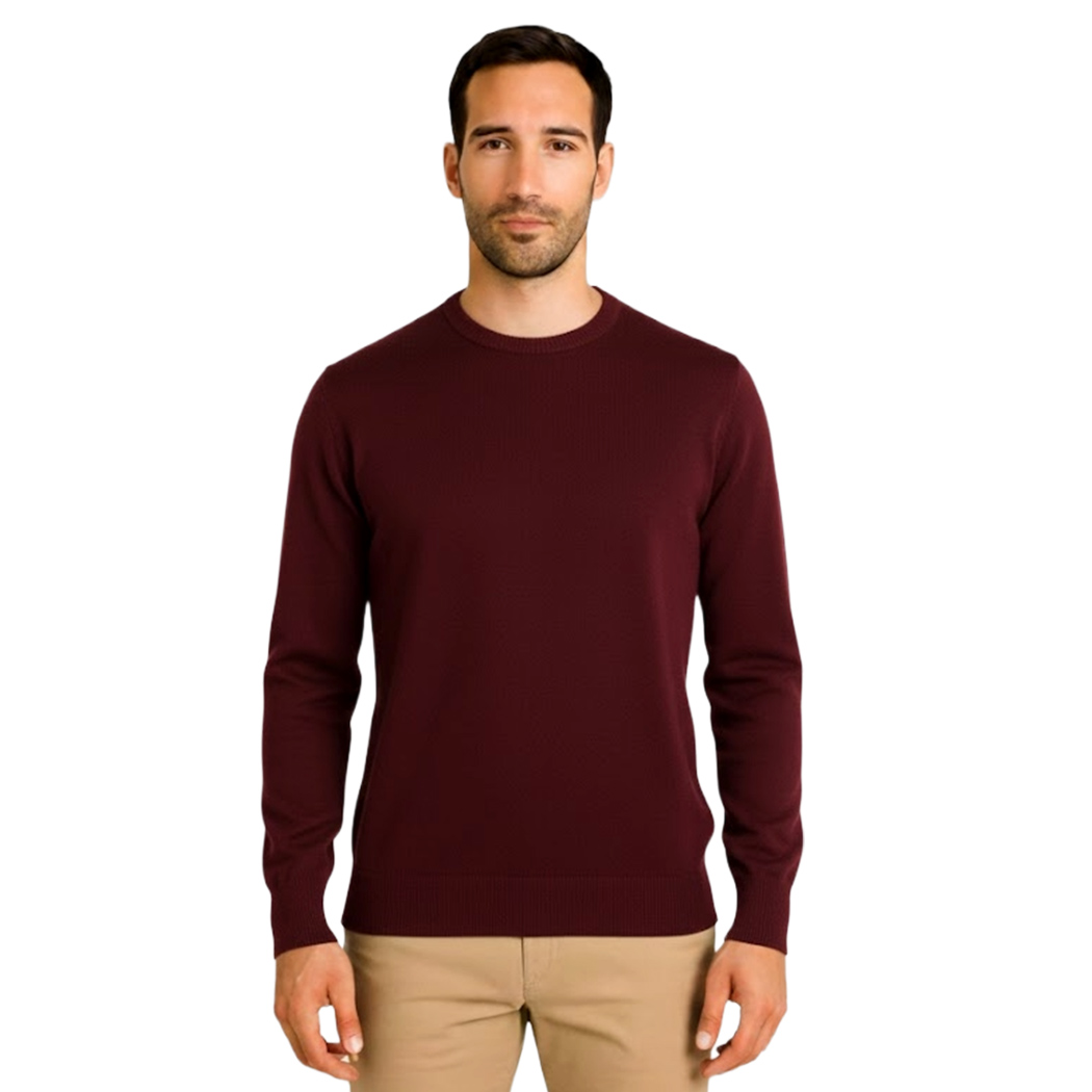 BUGER PULLOVER UOMO IN VISCOSA MAGLIA MAGLIONE GIROCOLLO PARICOLLO 52044