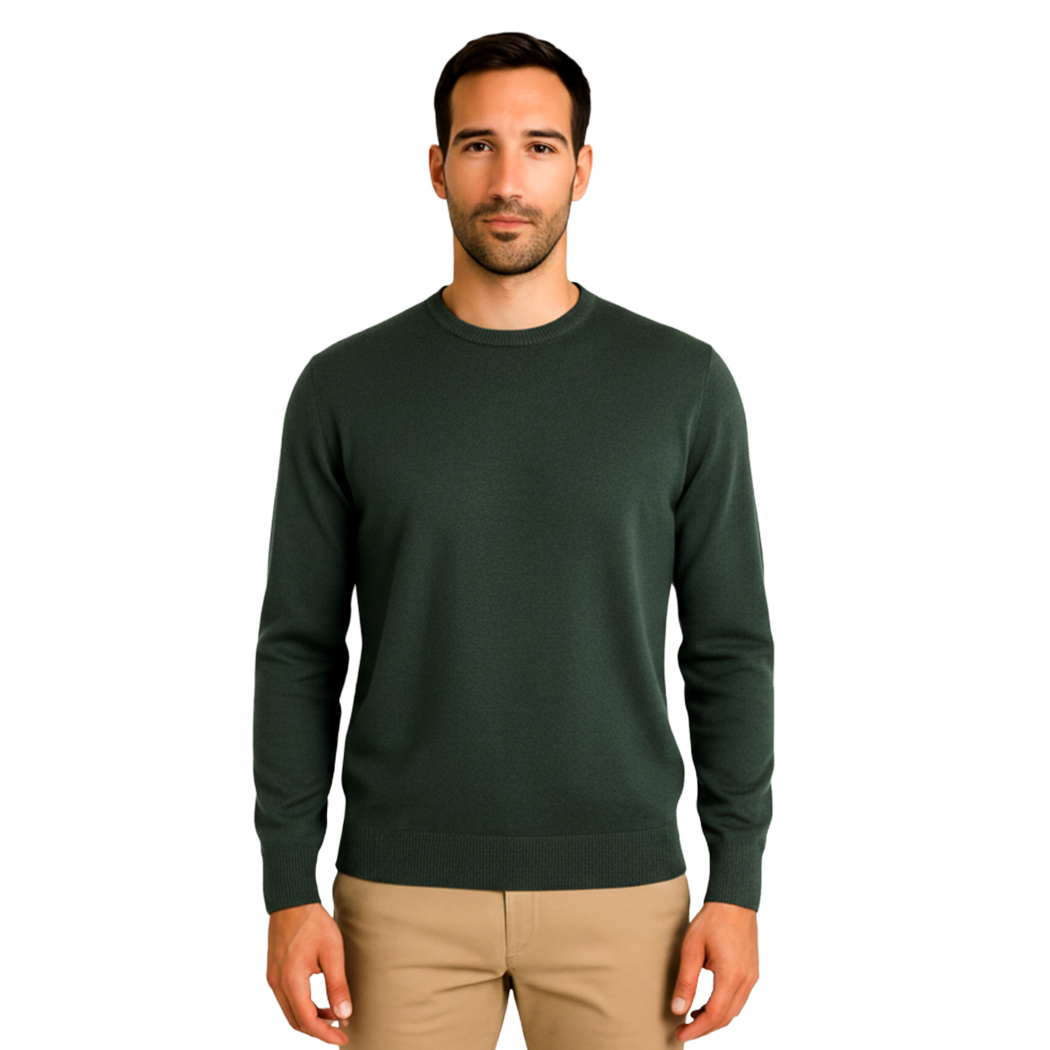 BUGER PULLOVER UOMO IN VISCOSA MAGLIA MAGLIONE GIROCOLLO PARICOLLO 52044