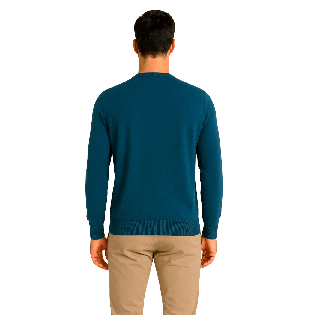 BUGER PULLOVER UOMO IN VISCOSA MAGLIA MAGLIONE GIROCOLLO PARICOLLO 52044