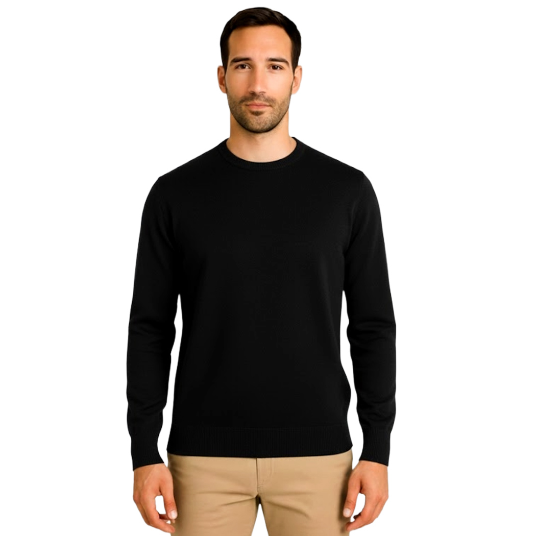 BUGER PULLOVER UOMO IN VISCOSA MAGLIA MAGLIONE GIROCOLLO PARICOLLO 52044