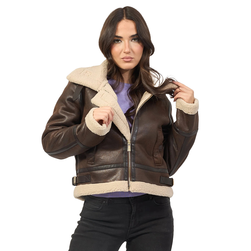 YES-ZEE GIUBBOTTO GIUBBINO DONNA CORTO IN MONTONE ECOLOGICO GIACCA J023/KJ00