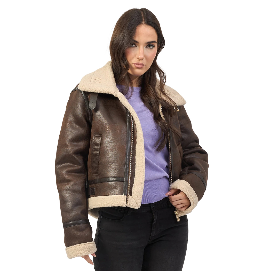 YES-ZEE GIUBBOTTO GIUBBINO DONNA CORTO IN MONTONE ECOLOGICO GIACCA J023/KJ00