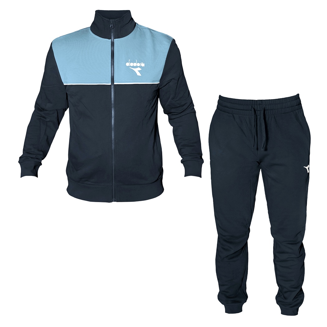 DIADORA TRACKSUIT TUTA UOMO FELPA COTONE GARZATO COMPLETO SPORT 102.182278