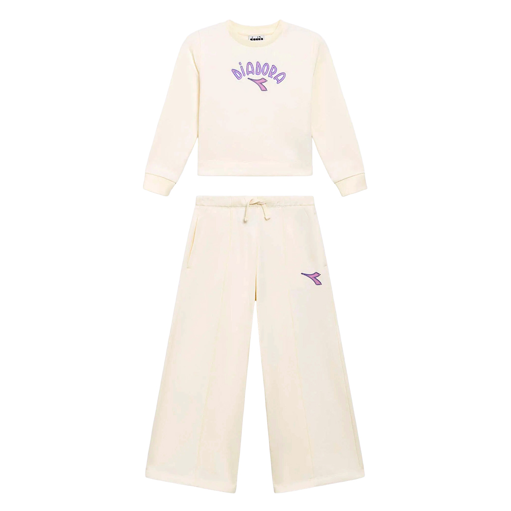 DIADORA JG. TRACKSUIT LOGO TUTA FELPA SET BAMBINE INVERNALE 102.182240