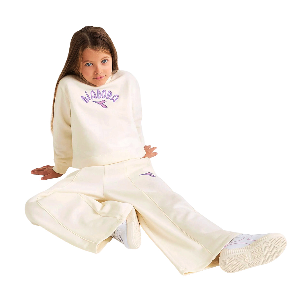 DIADORA JG. TRACKSUIT LOGO TUTA FELPA SET BAMBINE INVERNALE 102.182240