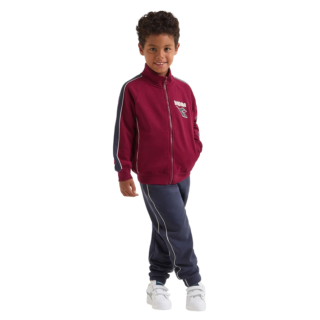 DIADORA JB. TRACKSUIT HD FZ LOGO TUTA FELPA COMPLETO BAMBINI RAGAZZI 102.182233