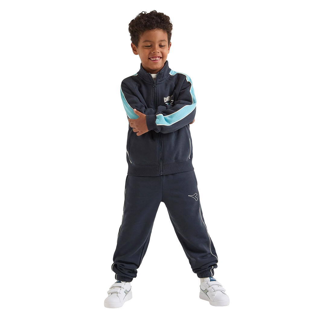 DIADORA JB. TRACKSUIT HD FZ LOGO TUTA FELPA COMPLETO BAMBINI RAGAZZI 102.182233