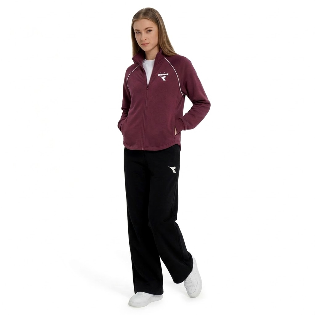 DIADORA L.TRACKSUIT FZ ZIP SET TUTA DONNA FELPA SPORT PANTALONI GIRL 102.182269
