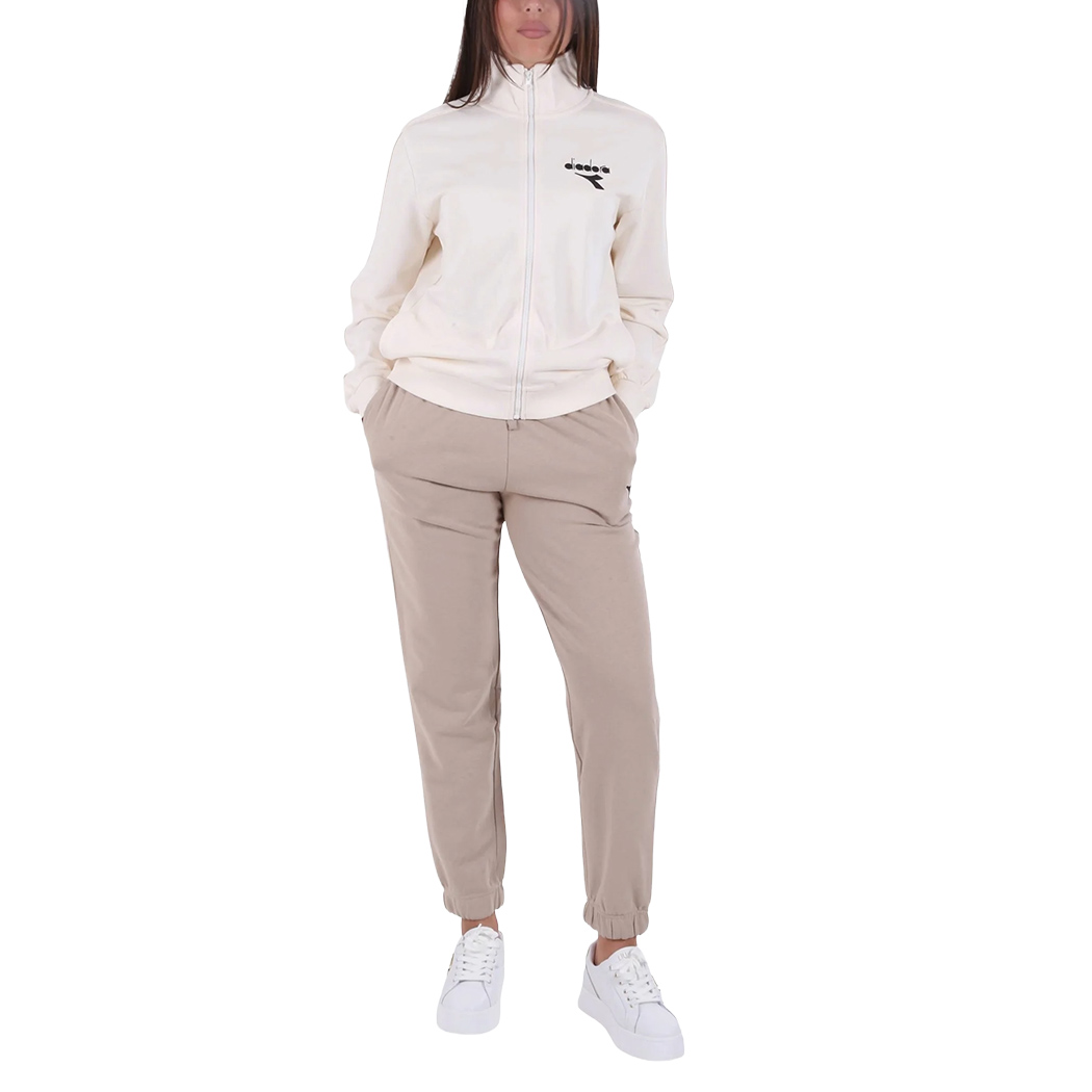 DIADORA L.TRACKSUIT FZ TUTA DONNA FELPA FRENCH TERRY SPORT COMPLETO 102.182267