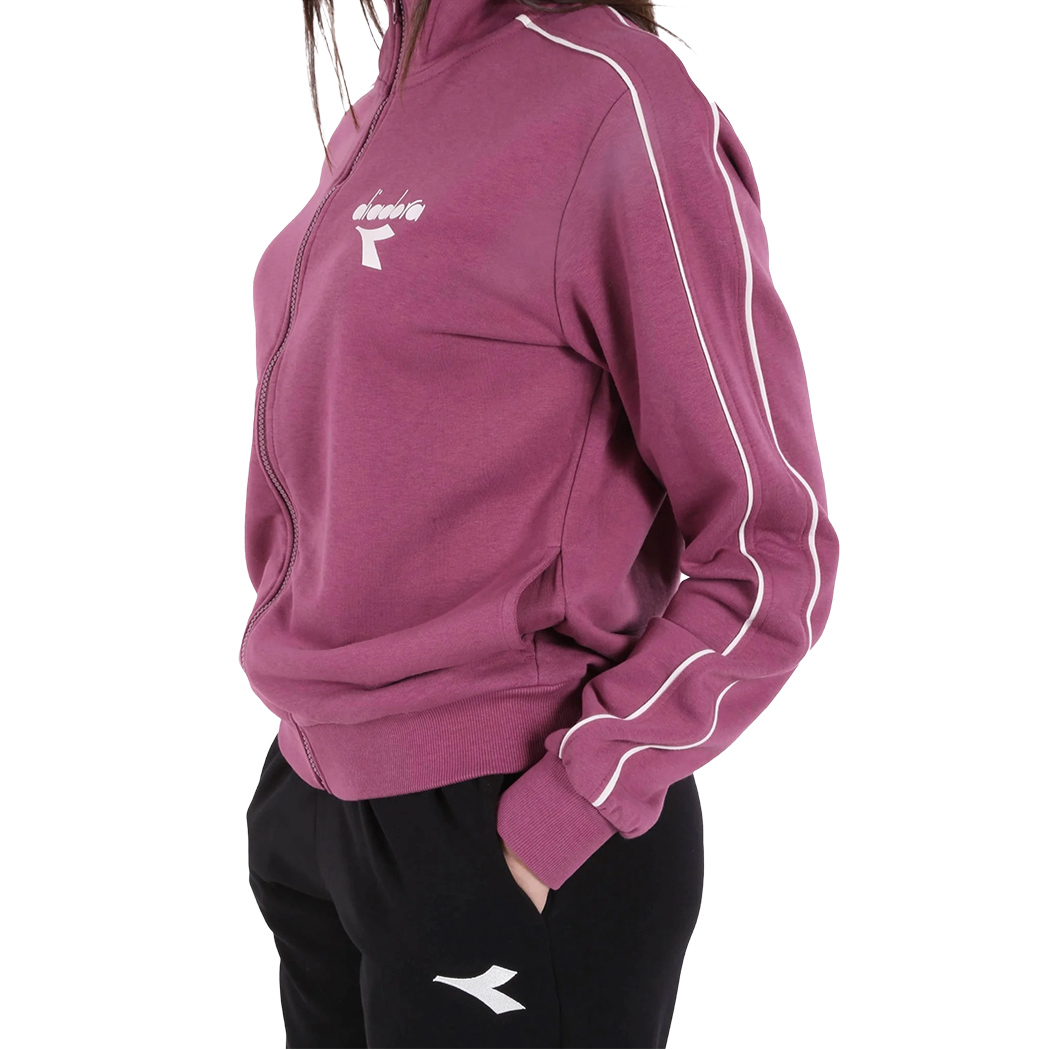 DIADORA L.TRACKSUIT FZ TUTA DONNA FELPA FRENCH TERRY SPORT COMPLETO 102.182267