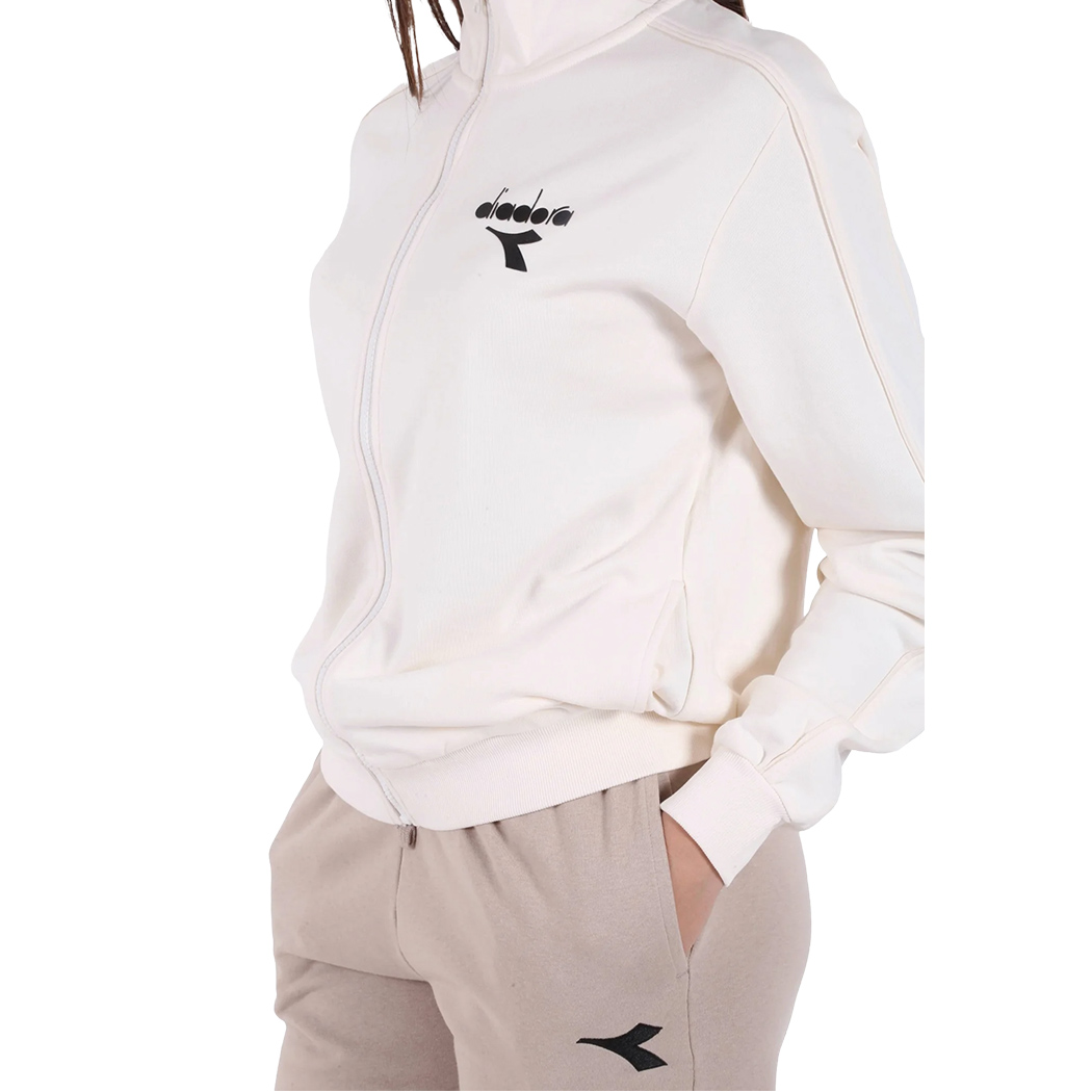 DIADORA L.TRACKSUIT FZ TUTA DONNA FELPA FRENCH TERRY SPORT COMPLETO 102.182267