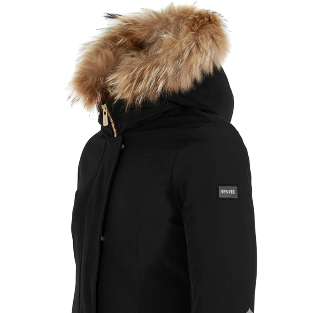 YES-ZEE GIUBBOTTO CAPPOTTO DONNA GIUBBINO PIUMINO CAPPUCCIO SOFTSHELL O075/NU00