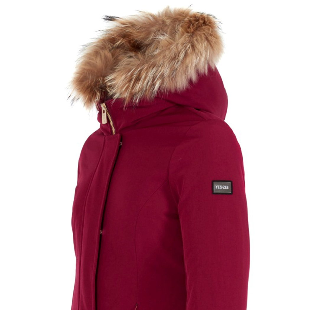 YES-ZEE GIUBBOTTO CAPPOTTO DONNA GIUBBINO PIUMINO CAPPUCCIO SOFTSHELL O075/NU00