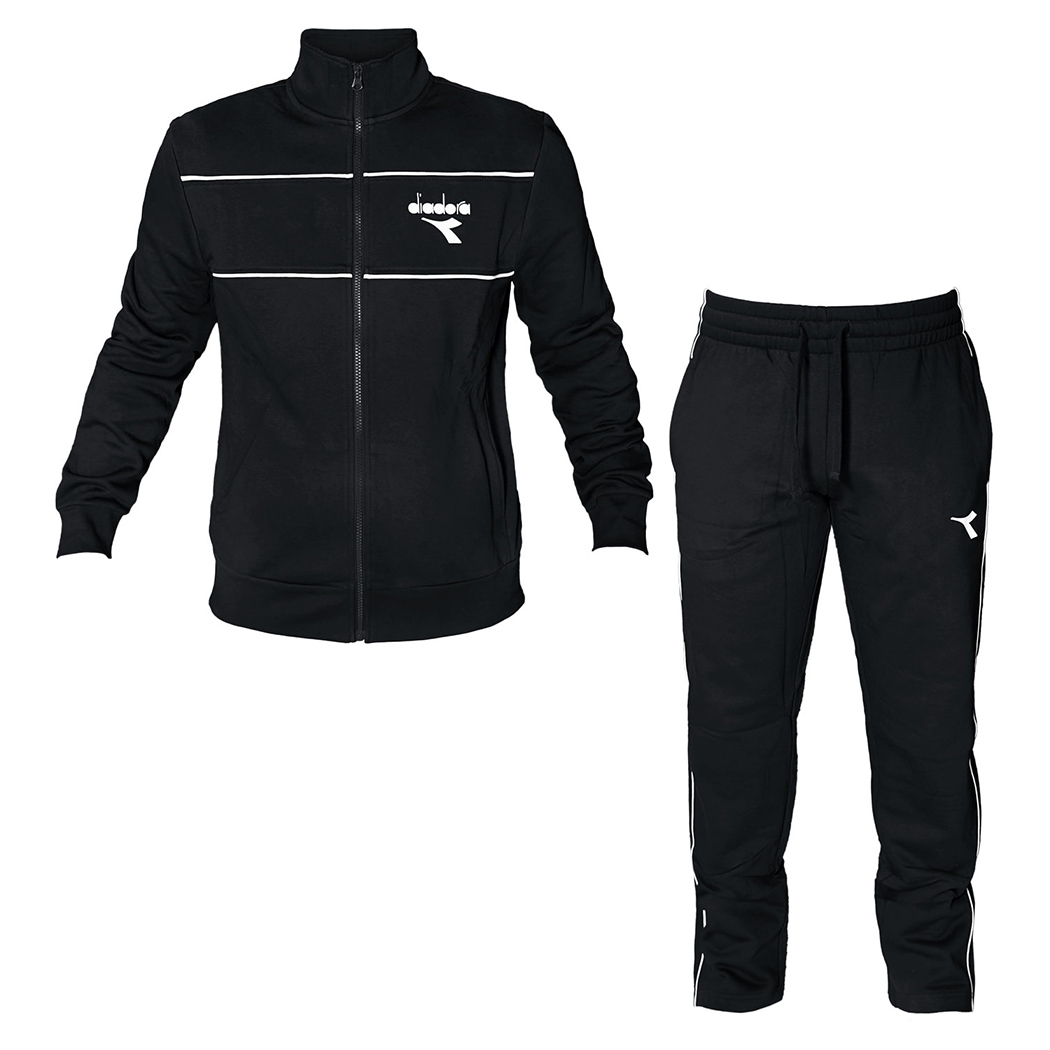 DIADORA TRACKSUIT TUTA UOMO FELPA COTONE FELPATO COMPLETO INVERNALE 102.182281