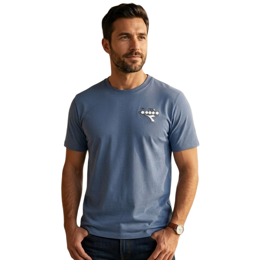 DIADORA T-SHIRT SS ESS. SPORTS SL UOMO MAGLIA SPORT TINTA UNITA LOGO 102.183094