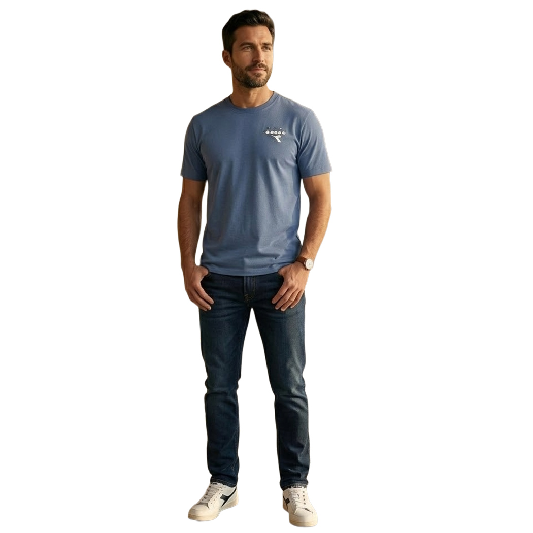 DIADORA T-SHIRT SS ESS. SPORTS SL UOMO MAGLIA SPORT TINTA UNITA LOGO 102.183094